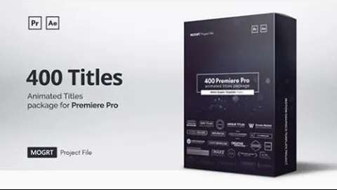Mogrt Titles 400 Animated Titles for Premiere Pro & After Effects - Pik  Templates