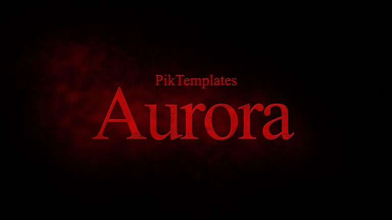 Aurora Epic Cinematic Title Teaser Free AE Template