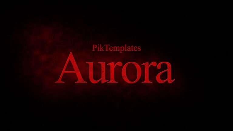 Aurora Epic Cinematic Title Teaser Free AE Template