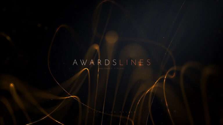Award Lines Title Free After Effect Template