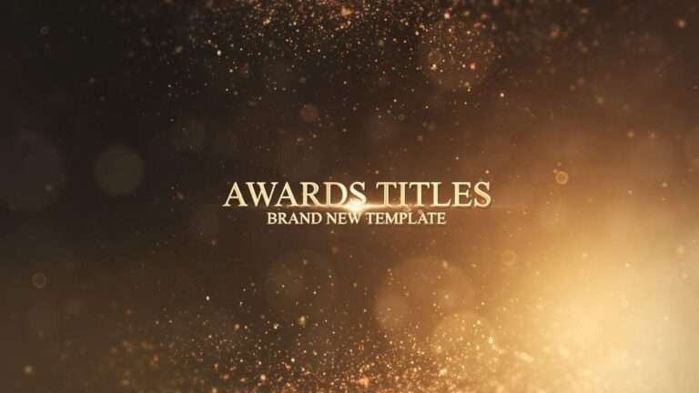 Awards Titles Free After Effects Template