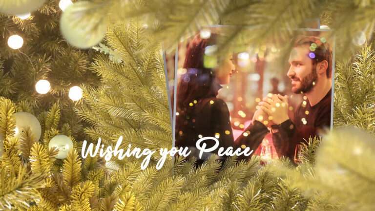 Christmas Gold Slideshow Free After Effect Template