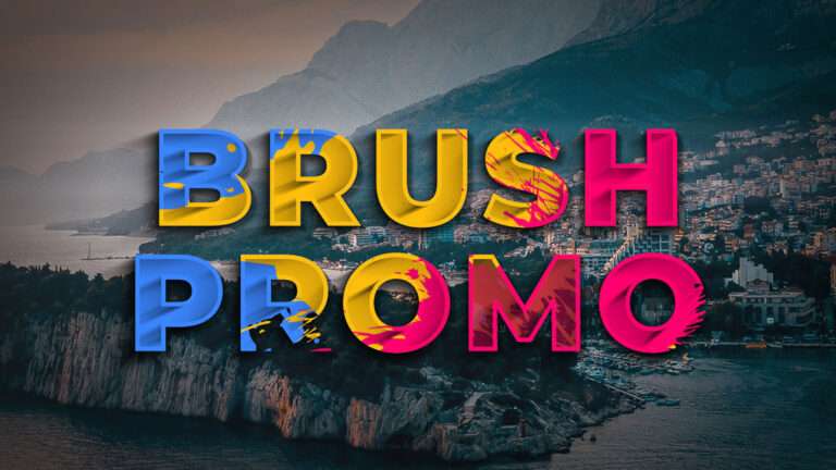 Colourful Brush Promo Free After Effect Promo Templates