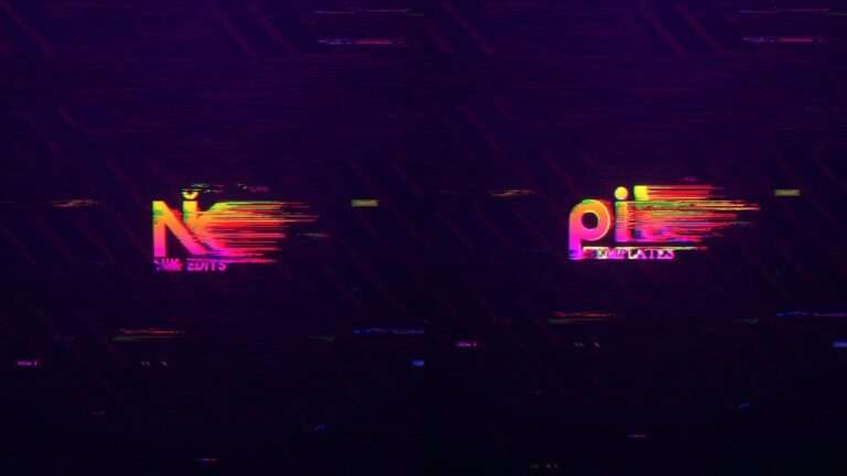 Cyberpunk Glitch Logo Free After Effect Template