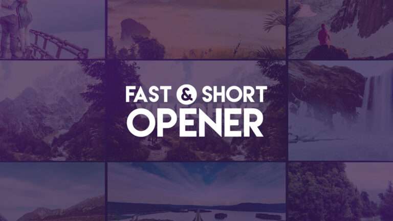 Fast & Short Intro After Effect Template