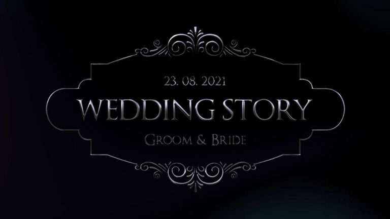 Free Silver Wedding Titles for After Effect Template