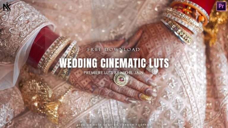 5 FREE Wedding Color Luts for Premiere Pro