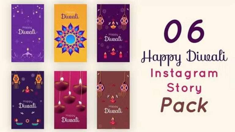 Happy Diwali Instagram Story Pack Free After Effect Templates
