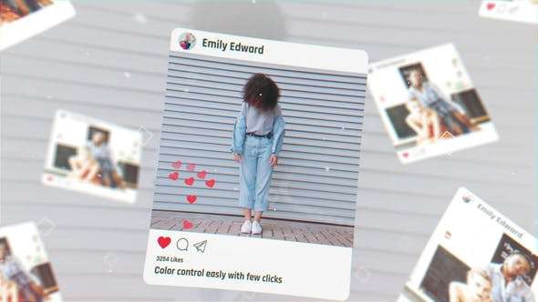 Insta Posts Promo Free After Effect Template