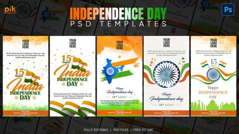 6 Free Independence Day PSD Templates