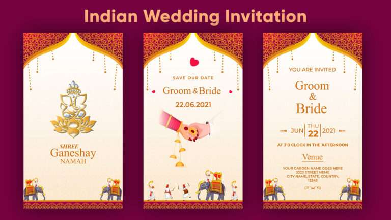 Indian Wedding Invitation Free After Effect Template