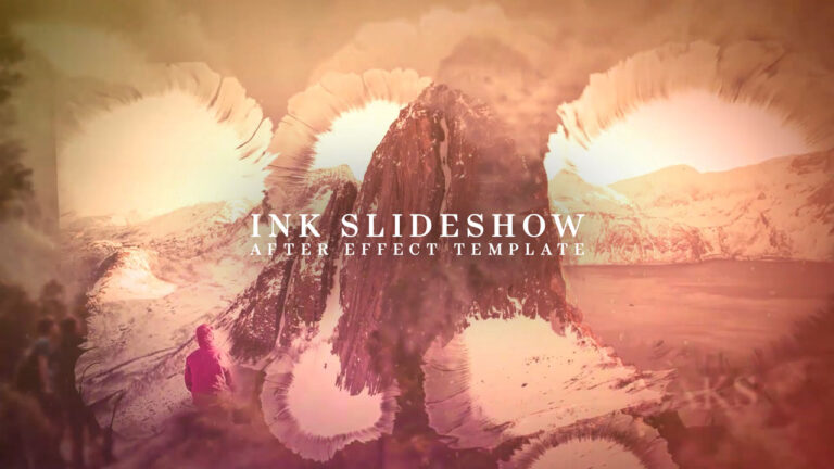 Ink Slideshow Free After Effect Template