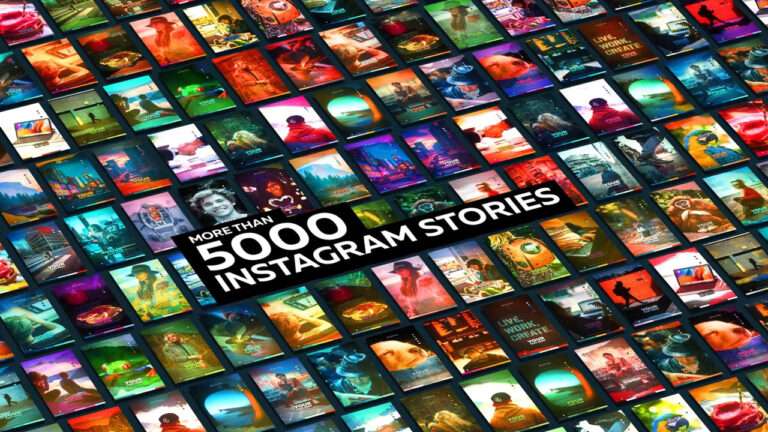 5000 Instagram Stories Generator Free After Effect Template
