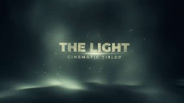 Light Cinematic Title Free After Effects Template