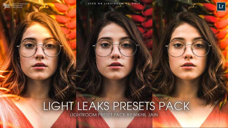 10 FREE Light Leaks Lightroom Presets