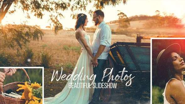 Wedding Photos Beautiful Slideshow Free After Effect Template