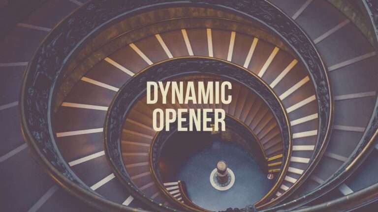 Dynamic Opener Free After Effect Opener Template