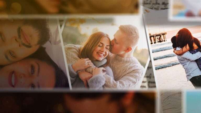 Romantic Photo Slideshow Free After Effects Template