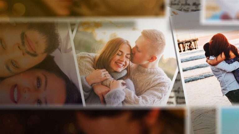 Romantic Photo Slideshow Free After Effects Template