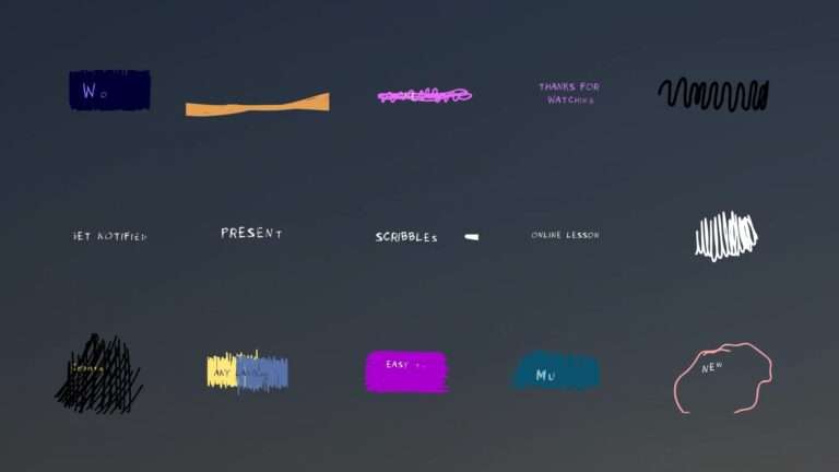 Scribble Titles Pack Free After Effect Template