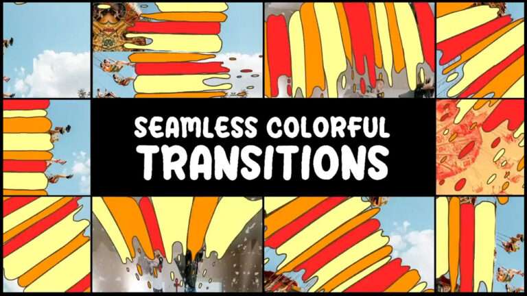 Seamless Colorful Transitions for After Effects