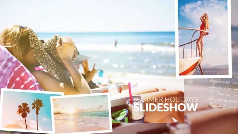 Summer Holidays Slideshow Free After Effect Template