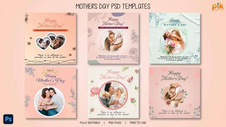Mothers Day Template for Photoshop