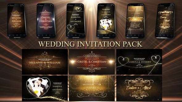Wedding Invitation Pack Free AE Template