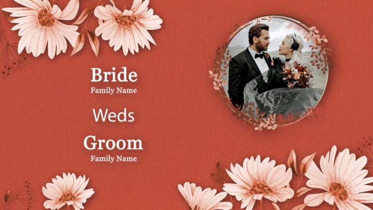 Wedding Invitation Video Free After Effect Template