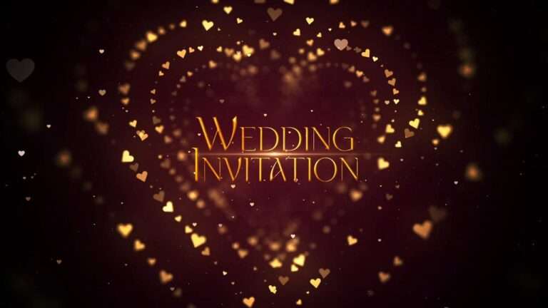 Wedding Invitation Free After Effects Template