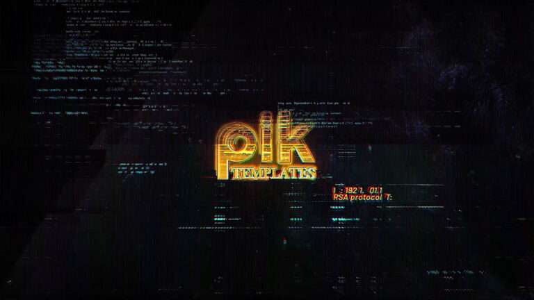 Cyberpunk Glitch Logo Free After Effect Template