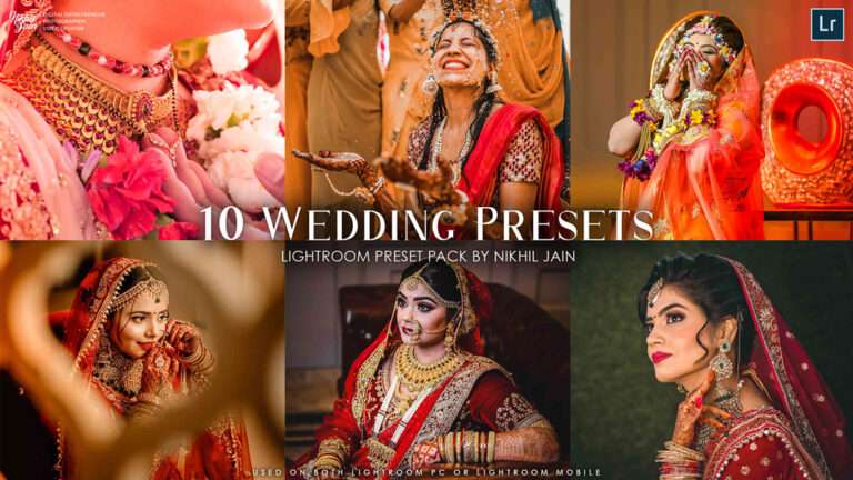 10 FREE Wedding LIGHTROOM Presets