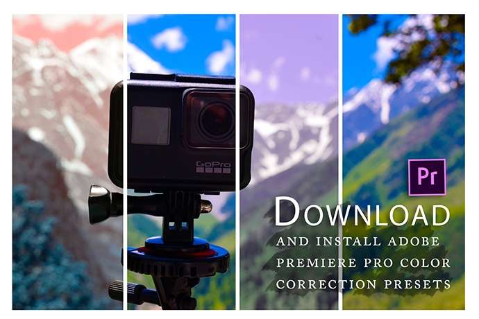 Download and install the free Adobe Premiere Pro color correction presets