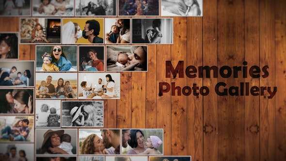 Memories Photo Gallery Free After Effect Template