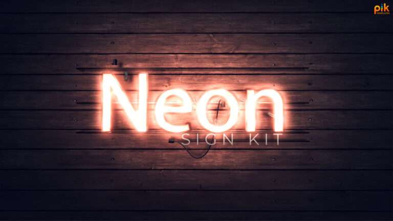 Neon Sign Kit Free Download After Effect Template
