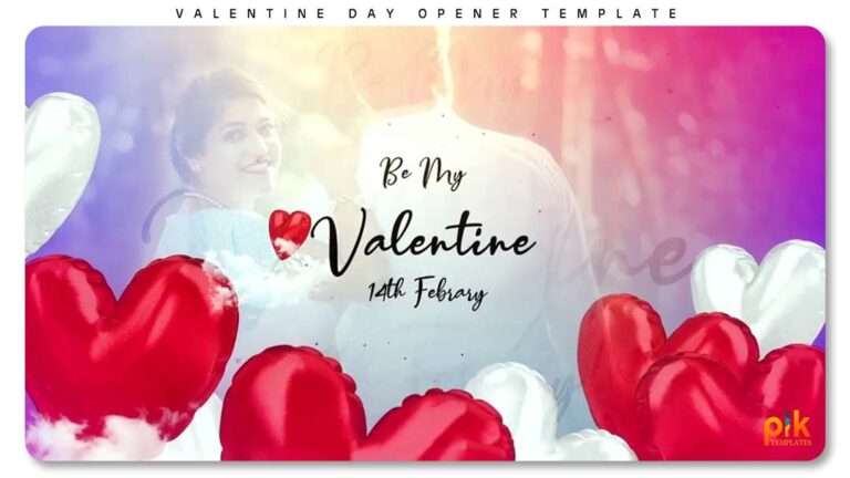 Happy Valentines Day Opener Free After Effect Template