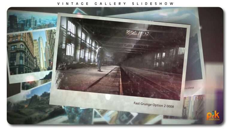 Vintage Gallery Slideshow Free After Effect Template