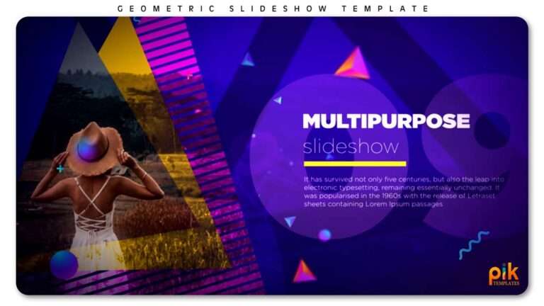 Geometric Slideshow Free After Effect Template