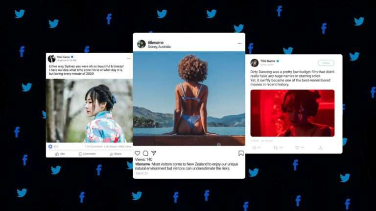 Animated Social Posts Free After Effects Template