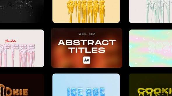 Abstract Titles Vol 02 Free After Effect Template