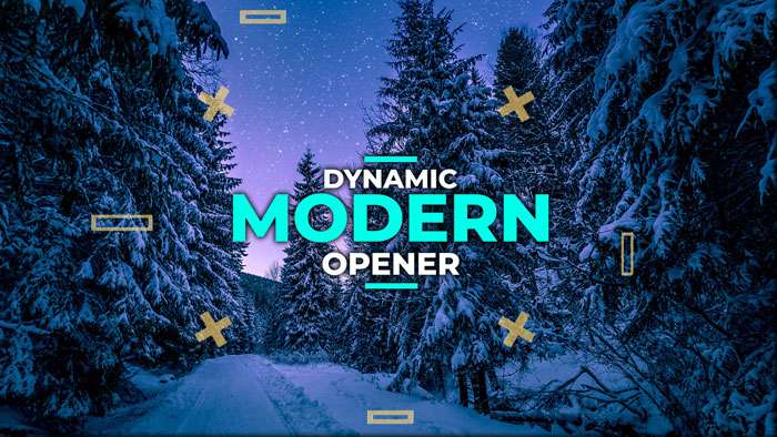 Dynamic Modern Opener Free After Effect Template