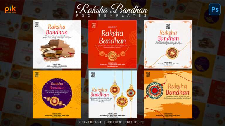 6 Free Raksha Bandhan PSD Templates