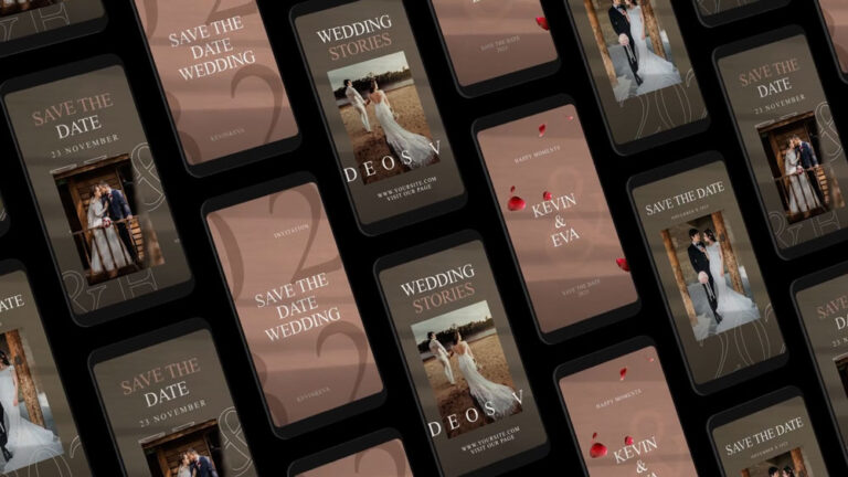 Romantic Wedding Instagram Reels After Effects Template