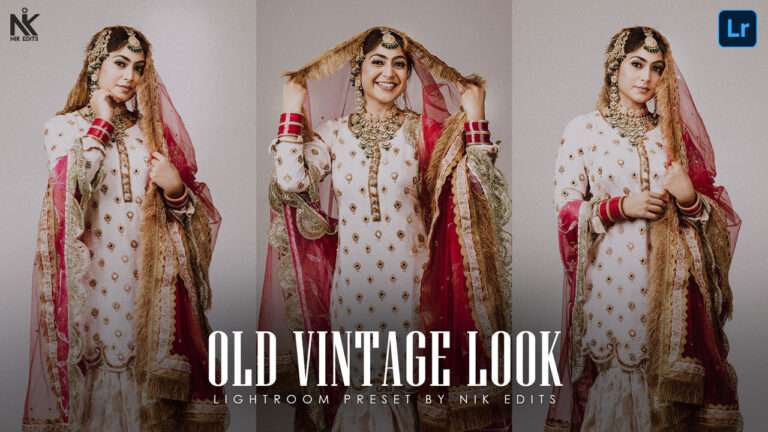 Old Vintage Look Lightroom Preset for Studio Portraits