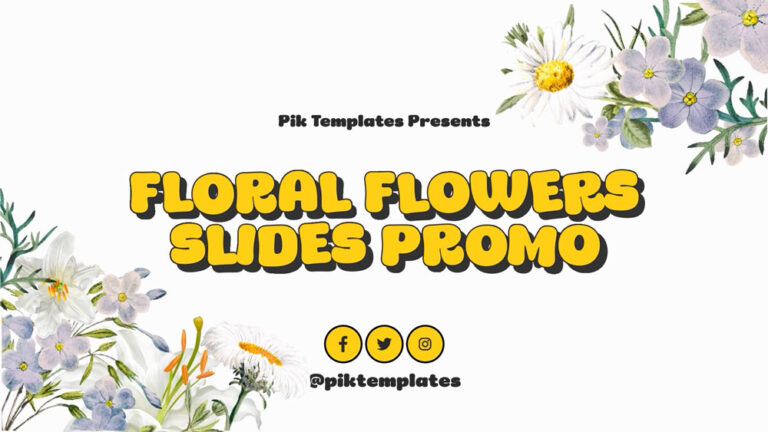 Floral Flowers Promo After Effects Template