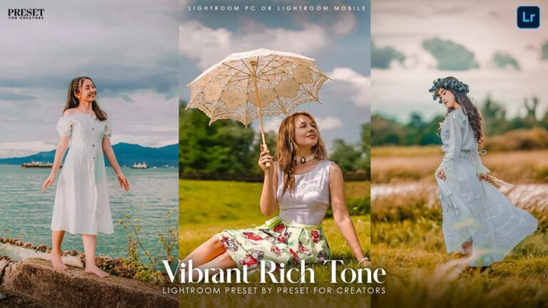 FREE Vibrant Rich Tone Lightroom Preset