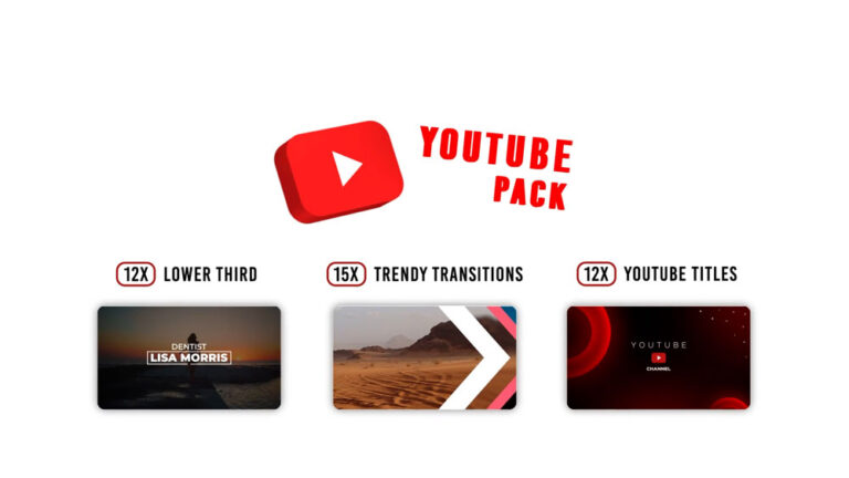 Youtube Pack After Effects Template