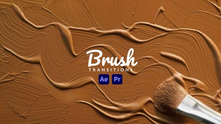 Brush Transitions After Effects Template