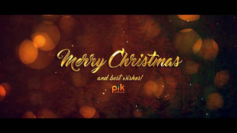 Christmas Greeting Titles After Effects Templates