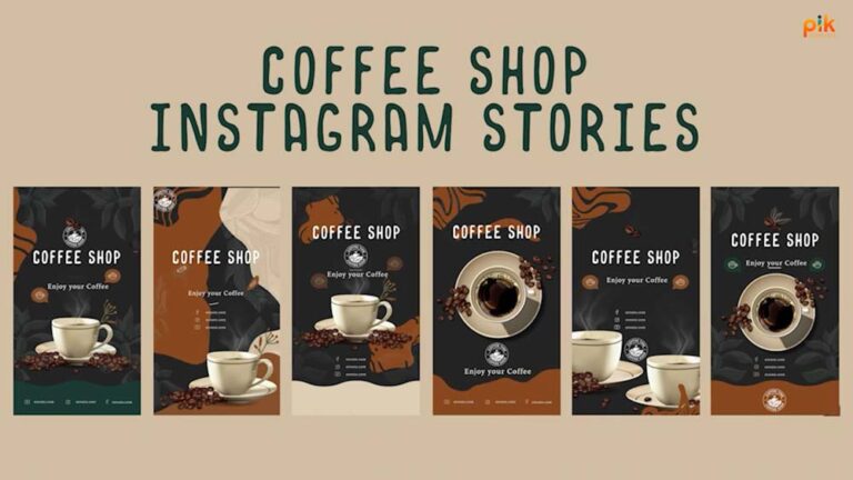 Coffee Shop Instagram Stories After Effects Templates